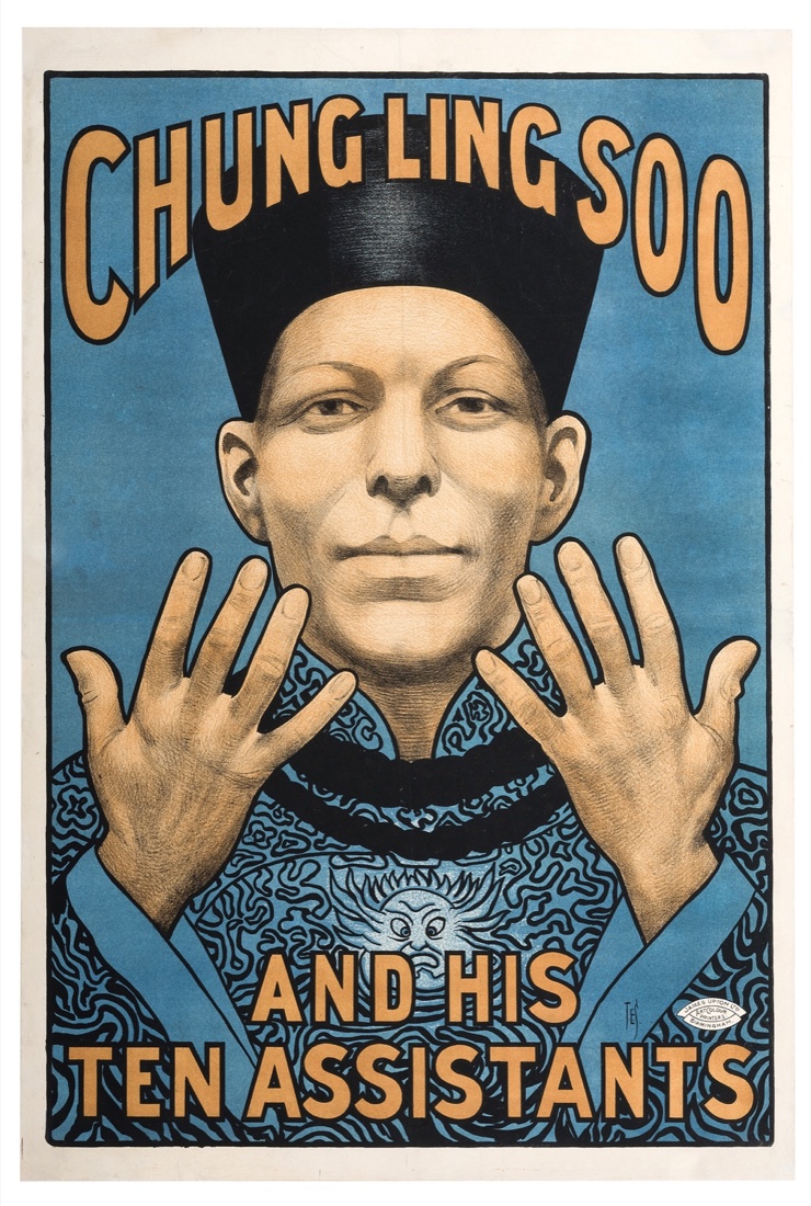 Affiche de Chung Ling Soo et ses dix assistants