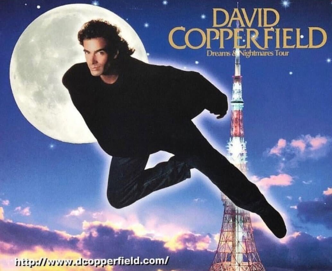 David Copperfield dans son illusion Flying