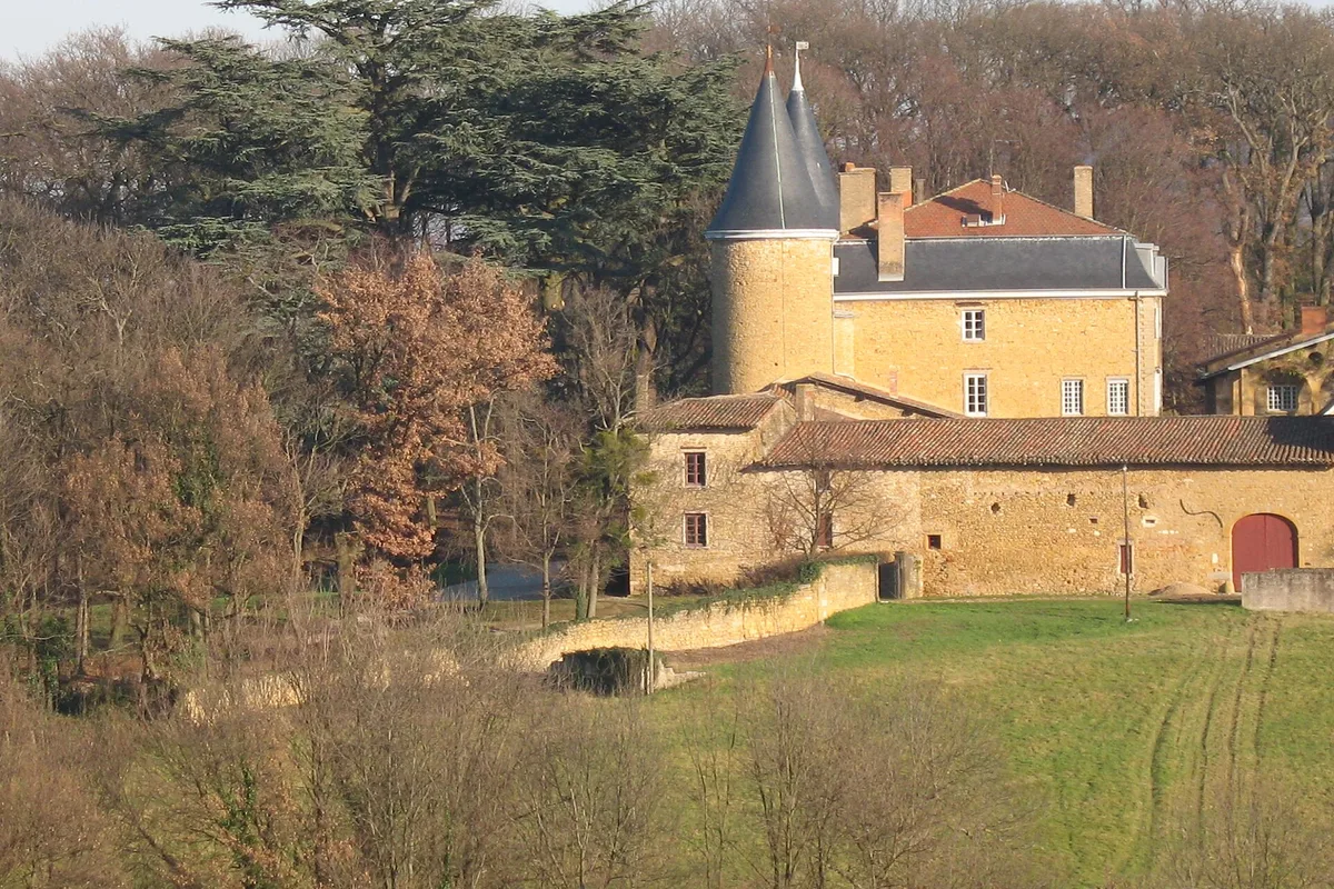 Château de Janzé à Marcilly-d'Azergues, à flanc de vallon