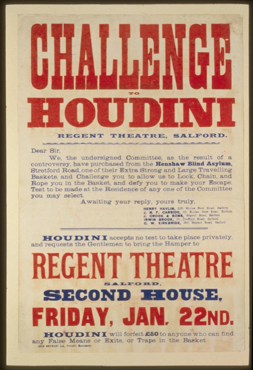 Affiche Challenge to Houdini