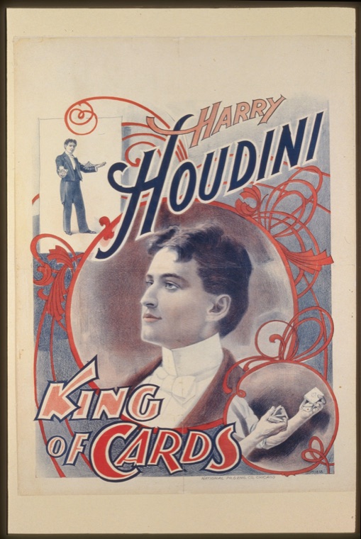 Affiche Houdini king of cards