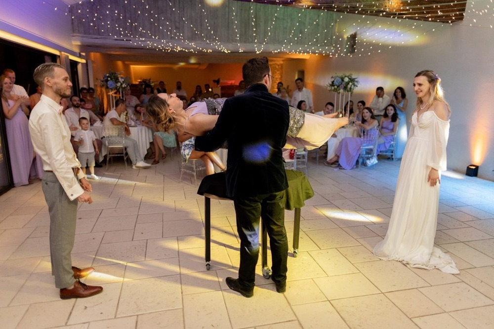 Magie pendant la soirée d'un mariage à Lyon
