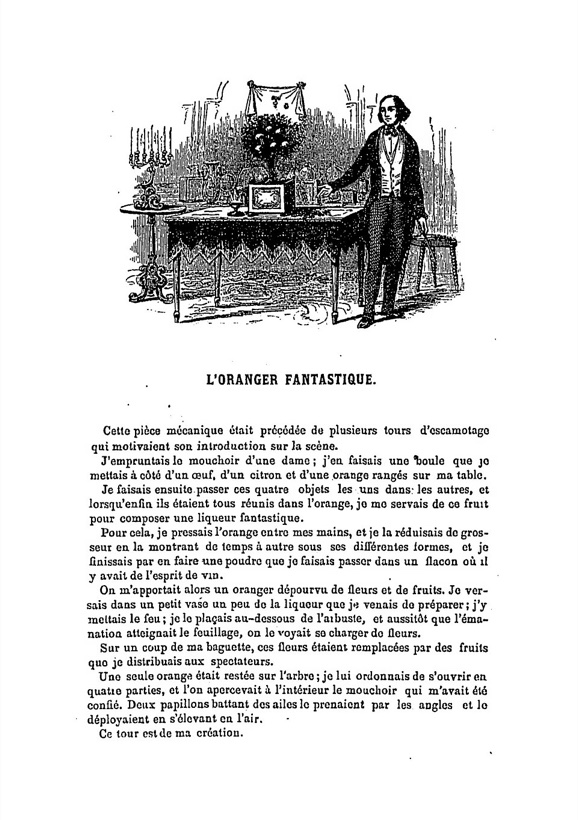 L'oranger fantastique de Robert-Houdin