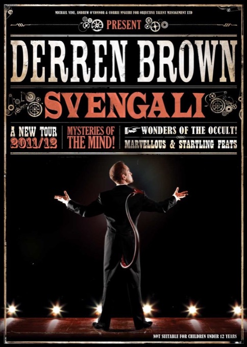 Affiche du spectacle Svengali de Derren Brown