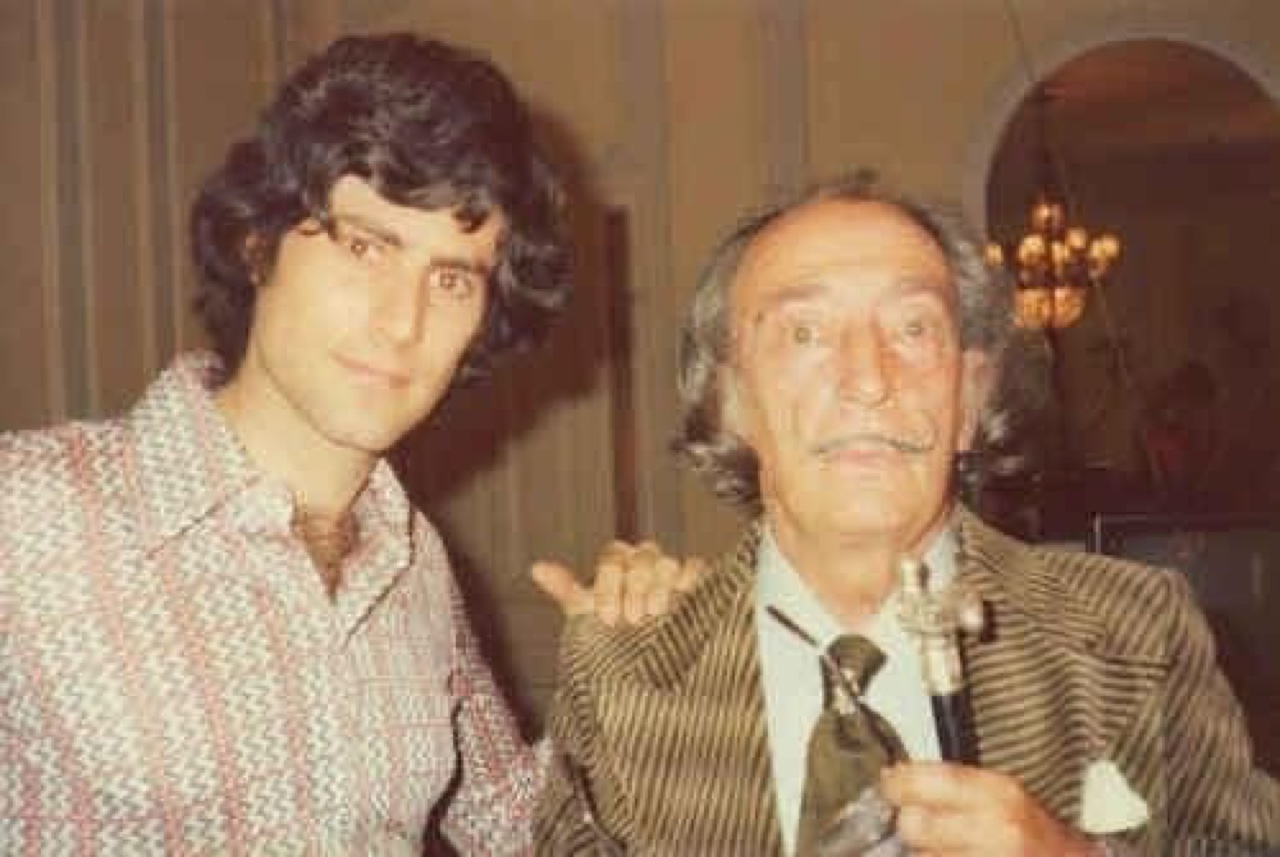 Uri Geller avec Salvador Dalí