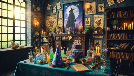 décoration magique de sont intérieur pour une animation d'un anniversaire enfant